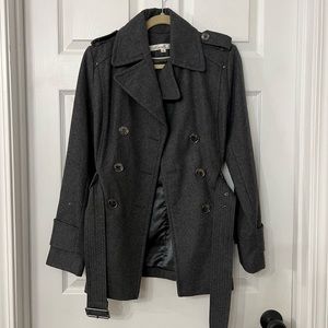 Kenneth Cole Grey Pea Coat size 4 NWOT